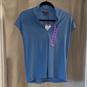 Buffalo David Bitton Sky Blue Short Sleeve Top